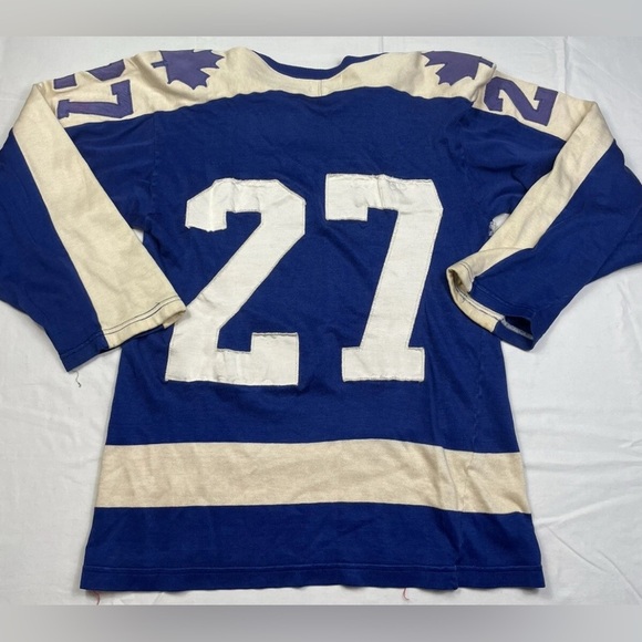 Vtg 1970’s Rare Authentic Toronto Maple Leafs Darryl Sittler Maska Jersey Sz S - Picture 3 of 16